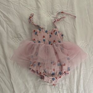 Angel Dear Pink Tulle Bodysuit